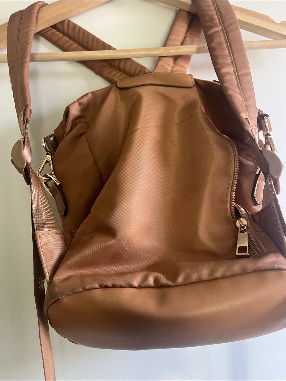 a new day Rust Brown Nylon Backpack - Picture 3 of 5
